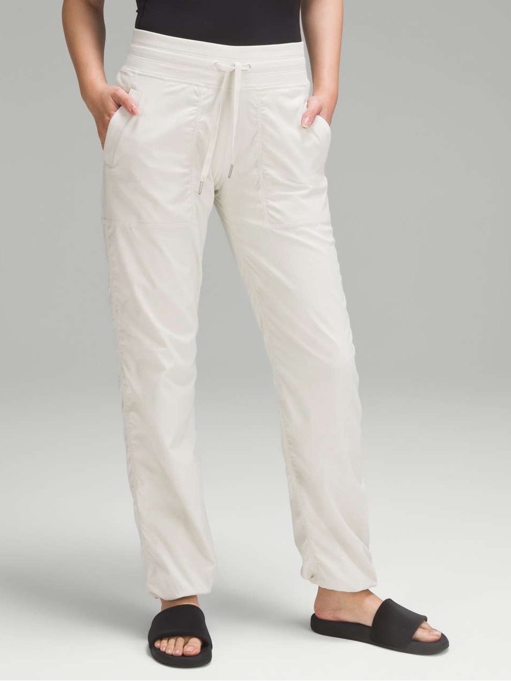 Lululemon Bone color Dance Studio mid rise pants sz 12 Full length